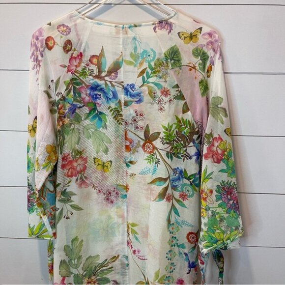 Johnny Was Dreamer Floral Multicolor Maxi Dress Womens Size Small - Picture 9 of 14